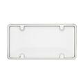 Strike3 Tuf Combo License Plate Frame and Bubble Shield, Chrome And Clear ST55969